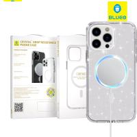 Blueo Crystal Pro Drop Resistance Phone Case B41 With Magsafe iPhone 17 Air Glitter Transparent In Blister