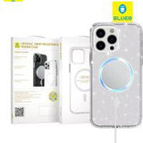 Blueo Crystal Pro Drop Resistance Phone Case B41 With Magsafe iPhone 17 Pro Max Glitter Transparent In Blister