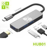 OXYN HUB01 USB C 4 IN 1 - BYL2011