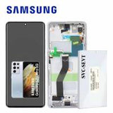 Samsung Galaxy S21 Ultra G998 Touch + Lcd + Frame Silver Assembled Service Pack