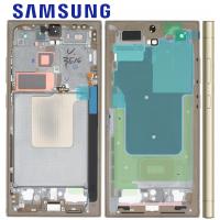 Samsung Galaxy S24 Ultra S928 Middle Frame + Side Key Yellow Service Pack