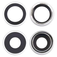 iPhone 17 Camera Glass + Frame White / Silver