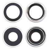 iPhone 17 Camera Glass + Frame White / Silver