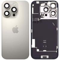 iPhone 16 Pro Back Cover + Frame Full Flex Natural Titanium Dissembled Grade A Original