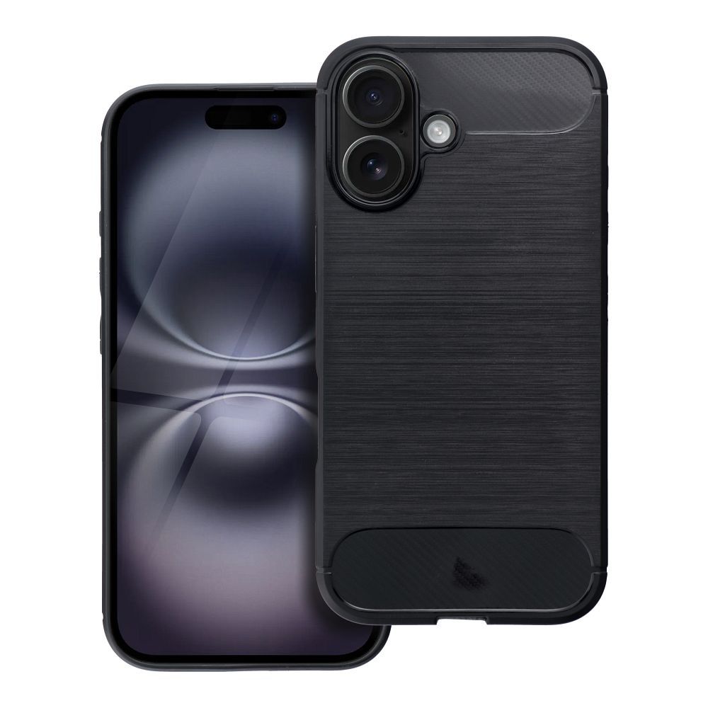 Iphone 16 carbon case black