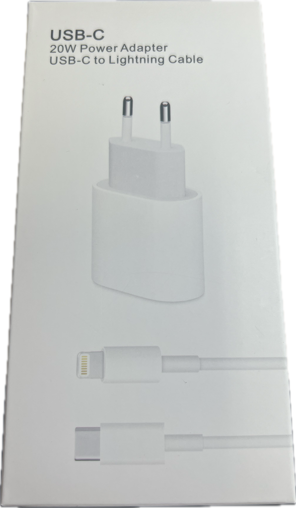 Iphone 20w adapter + cable set in box