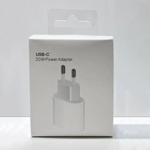 Iphone 20w adapter in box no logo