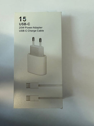 Iphone 20w adapter + cable TYPE-C set in box