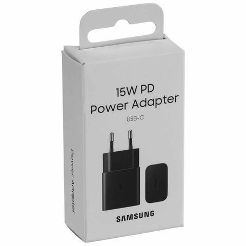 Samsung 15W Power Adapter Black(usb C) In Box
