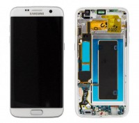 Samsung Galaxy S7 Edge G935f Touch+Lcd+Frame White Service Pack