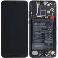 Huawei P20 pro touch+lcd+frame+battery black original Service Pack