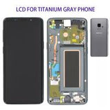 samsung g960f galaxy S9 touch+lcd+frame grey original Service Pack
