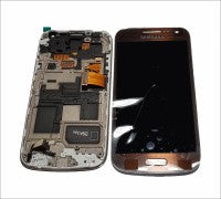 samsung s4 mini i9195 touch+lcd+frame brown original Service Pack