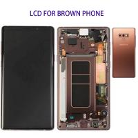 samsung note 9 n960f touch+lcd+frame brown original Service Pack