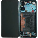 huawei p30 touch+lcd+frame battery full (New Version 2021) Aurora Blue original service pack