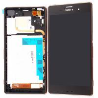 Sony Xperia Z3 D6603 D6643 D6616 touch+lcd+frame brown original