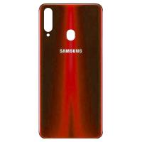 samsung galaxy a20s 2019 a207 back cover+camera glass red original