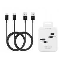Samsung USB - USB Type-C Data cable pack ( 2 pcs ) EP-DG930MBEGWW Black In Blister