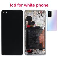 Huawei P40 Pro Touch+Lcd+Frame Battery White Service Pack