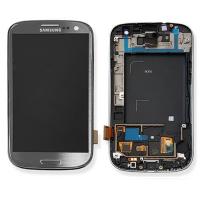 samsung galaxy s3 i9300 touch+lcd+frame grey original Service Pack