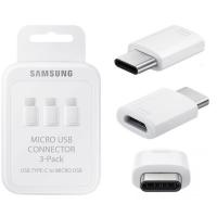 SAMSUNG Connector USB Type C to Micro USB 3-Pack White in Blister