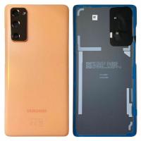 Samsung galaxy S20 FE G780 back cover+camera glass orange original