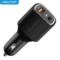 NEWTOP CC11 CARICATORE DA MACCHINA FASTCHARGER QC3.0 + POWERDELIVERY PD 36W