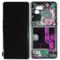 Oppo Find X2 Pro Touch+Lcd+Frame Green Original Service Pack