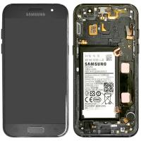 Samsung Galaxy A3 2017 A320f Touch+Lcd+Frame Black Used Grade AB