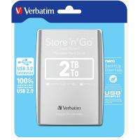 2TB Verbatim Store N Go 2.5 Inch USB 3.0 Silver