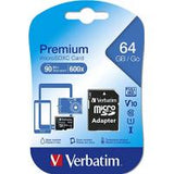 Verbatim 64GB Micro SDXC Premium UHS-1 Class 10 Inc Adapter