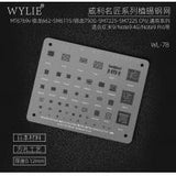 Wylie WL-78 BGA Reballing Stencil for Xiaomi Redmi 9/Note 9 4G/Note9 Pro MT6769v Qualcomm 662 SM6115/750G SM7225 CPU RAM