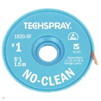 Techspray 1820-5F BGA Desoldering Wick Wash Flux Wire Soldering Remover Width 0.9mm