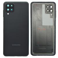 Samsung Galaxy A12 A127 Back Cover+Camera Glass Black Original