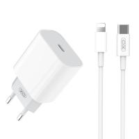 Wall Charger Dudao L77 Quick Charge 20W With Lightning Cable White In Blister
