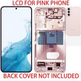 Samsung Galaxy S22 S901B Touch+Lcd+Frame+Battery Pink Gold Original. Service Pack