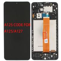 Samsung Galaxy A12 A125 / A127 Touch+Lcd+Frame Black Service Pack