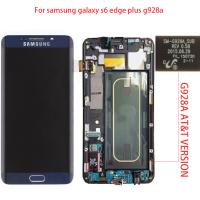 Samsung Galaxy S6 Edge Plus G928A (Usa AT&amp;T) Touch+Lcd+Frame Black Service Pack