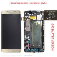 Samsung Galaxy S6 Edge Plus G928A (Usa AT&amp;T) Touch+Lcd+Frame Gold. Original Service Pack