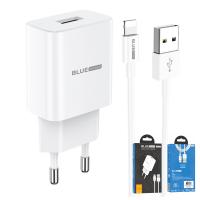 Wall Charger BLUE Power BLBA52A Gamble 10.5W With Lightning Cable White In Blister