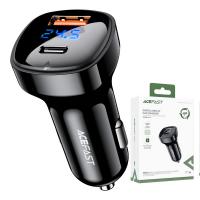 Acefast Car Charger B4 Quick Charge 66W QC 4.0 1 X USB - 1 X USB Tip-C Black In Blister