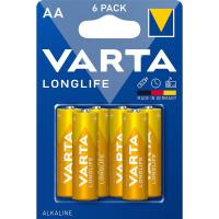 Varta Longlife Batteries 4106 AA / LR06 / 1.5V Set 6 Pcs