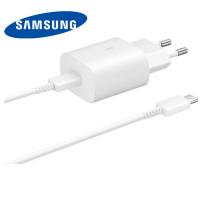 Wall Charger Samsung TA800NW 25W 1x Type-C with Type-C Cable White Bulk