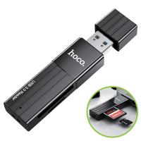 USB 3.0 Card Reader Hoco HB20 Mindful SD - microSD Black In Blister