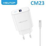 NEWTOP CM23 CARICATORE DA MURO SIMPLE 1 USB 2.1A CON CAVO TYPE-C