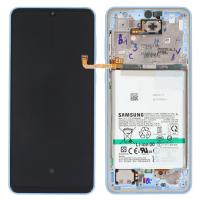 Samsung Galaxy A336 A33 5G Touch + Lcd + Frame + Battery Blue Service Pack